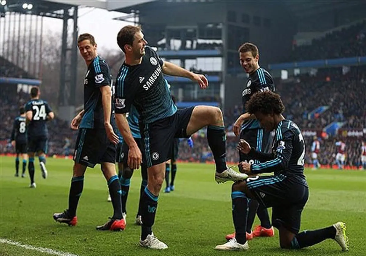 شادی جالب بازیکن چلسی پس از به ثمر رسیدن گل +عکس