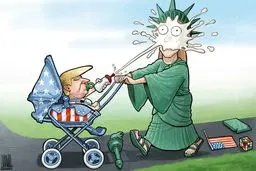 کاریکاتور/ نوزادی به نام ترامپ!