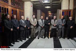 تصاویر حضور احمدی‌نژاد، مشایی، مرتضوی و تابش در مراسم ختم همسر رحیمی