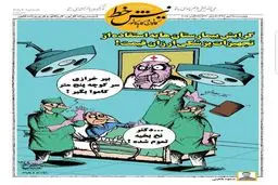 کاریکاتوری جالب در رابطه با استفاده از تجهیزات پزشکی ارزان قیمت!