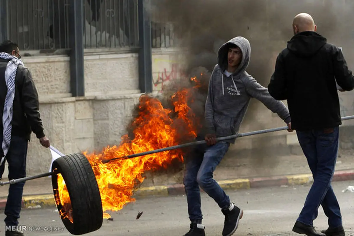 تصاویری از اعتراضات فلسطینیان در کرانه باختری‎