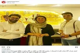 لاله اسکندری و همسرش در کافه رستورانشان/ عکس