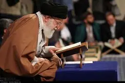 تصاویر: دیدار شرکت‌کنندگان در مسابقات بین‌المللی قرآن با رهبر انقلاب
