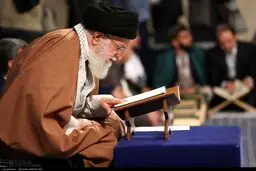 تصاویر: دیدار شرکت‌کنندگان در مسابقات بین‌المللی قرآن با رهبر انقلاب