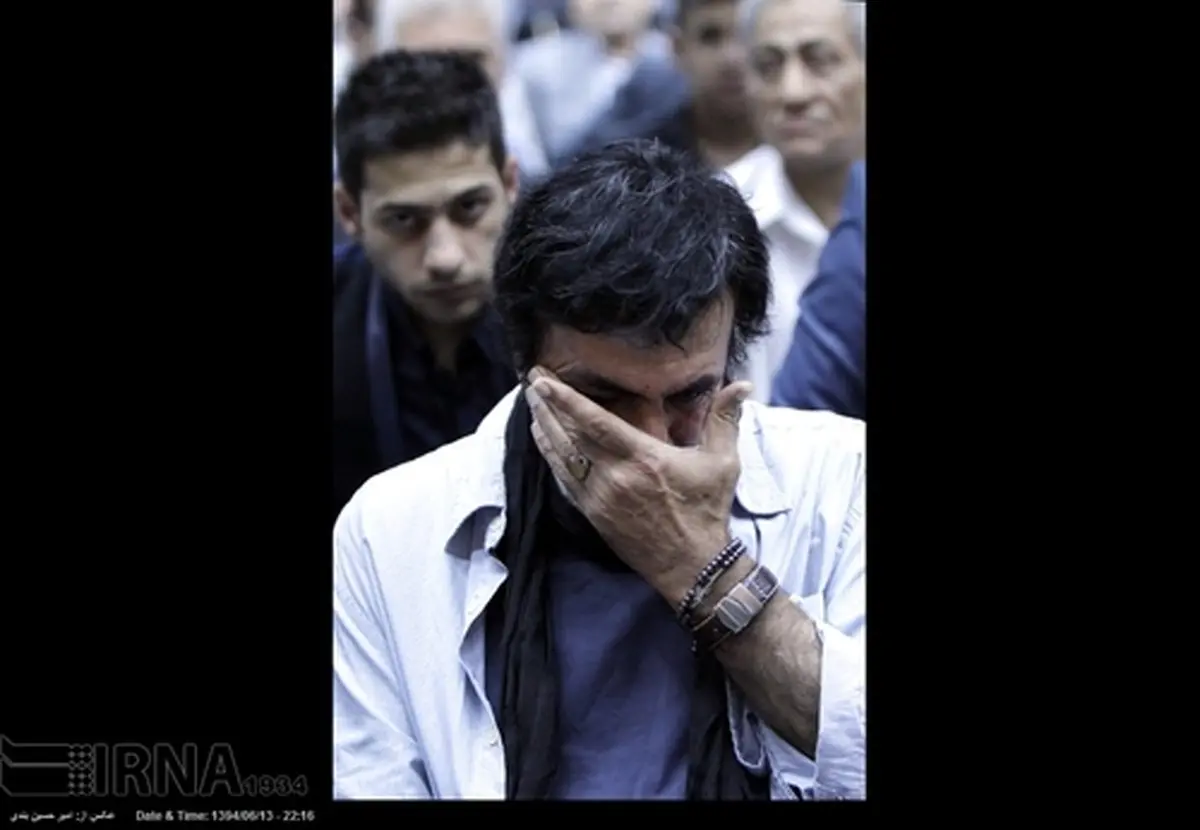 "حبیب" در مراسم ترحیم بازیگر جوان (عکس)