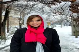 تیپ زمستانی دنیا مدنی + عکس