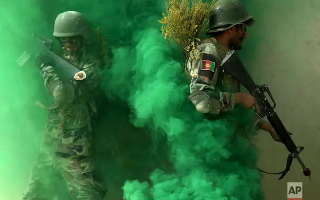 نمایی جالب از کماندوهای افغانستانی