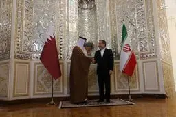 تصاویر دیدار وزیر خارجه قطر با عراقچی