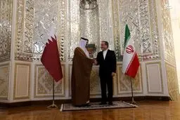 تصاویر دیدار وزیر خارجه قطر با عراقچی
