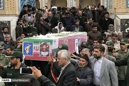 تشییع پیکر شهید حادثه تروریستی نیکشهر/تصاویر