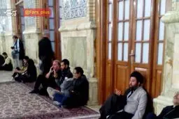 عکس / فرزند رهبر انقلاب در عزاداری امام رضا (ع)