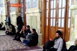 عکس / فرزند رهبر انقلاب در عزاداری امام رضا (ع)
