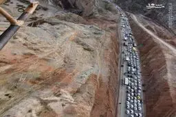 عکس هوایی از جاده مهران