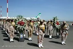 تشییع پیکر پاک ۶ شهید حادثه تروریستی میرجاوه/تصاویر