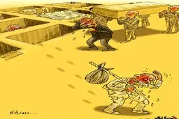 یک نمای دیده نشده از زندگی گور خواب‌ها!/ کاریکاتور