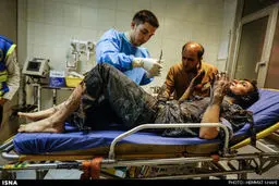 مصدومان چهارشنبه سوری /عکس 16+