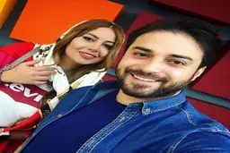 تصویری از بابک جهانبخش و همسرش