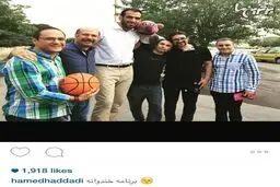 عکس یادگاری حامد حدادی با خندوانه ای ها
