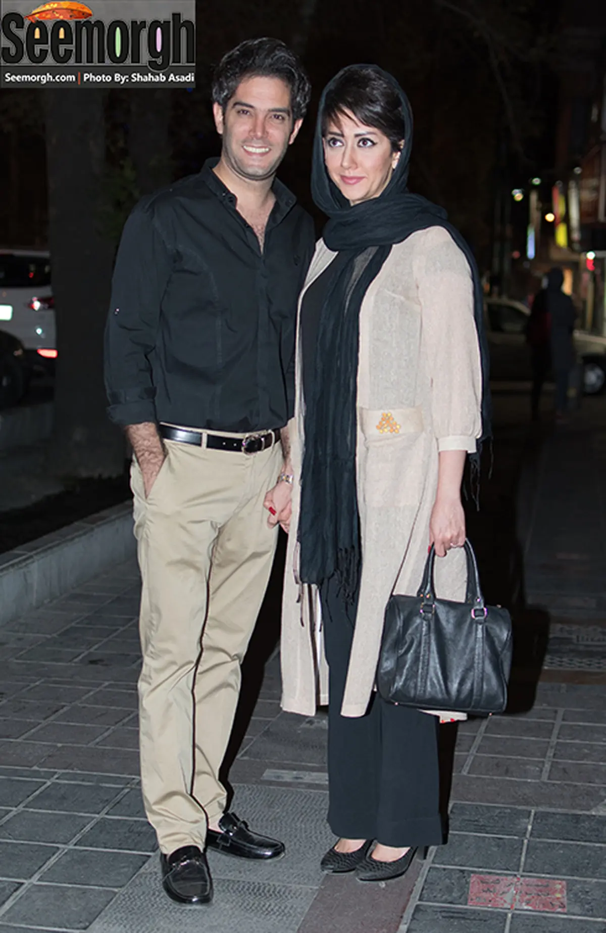 عکس جالب امیرعلی نبویان و همسرش