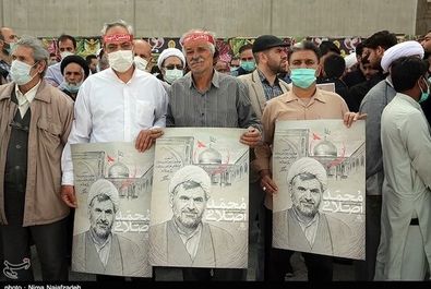 تصاویر | تشییع پیکر شهید حجت‌الاسلام اصلانی در مشهد