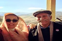 پانته آ بهرام و پدرش در یک قاب