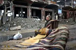 رنج سرما در میان خرابه‌های غزه/تصاویر