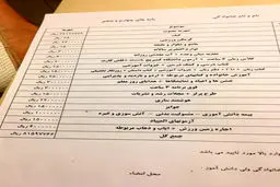 این منوی هتل است یا مدرسه؟!