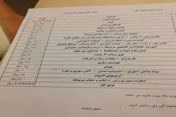 این منوی هتل است یا مدرسه؟!
