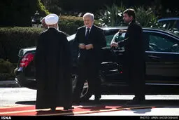 استقبال رسمی روحانی از  رئیس‌جمهور سوییس/ تصاویر