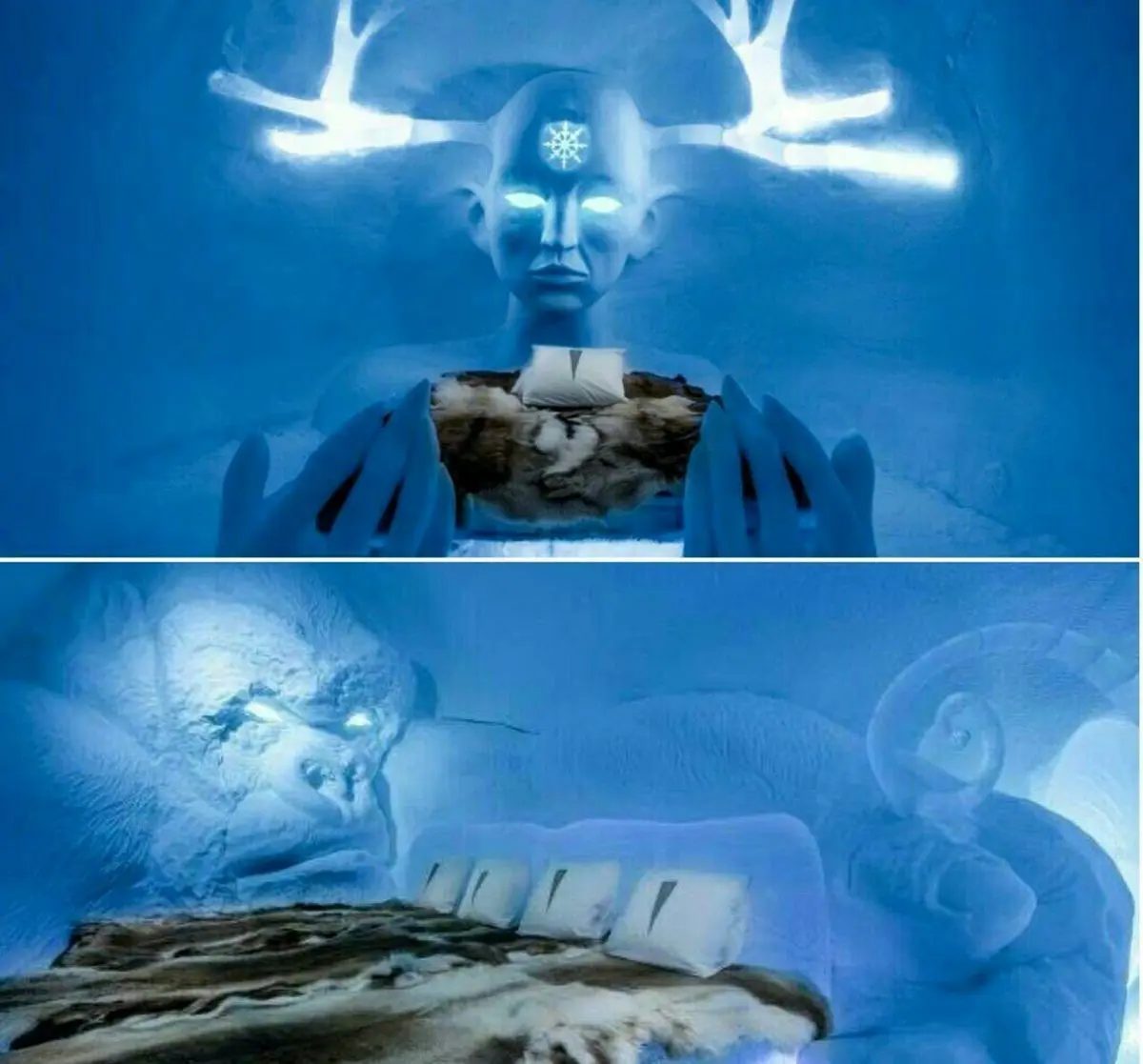 هتل یخی در سوئد/ عکس