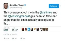 غلط املایی‌هایی ترامپ در پست توئیتری!/ عکس