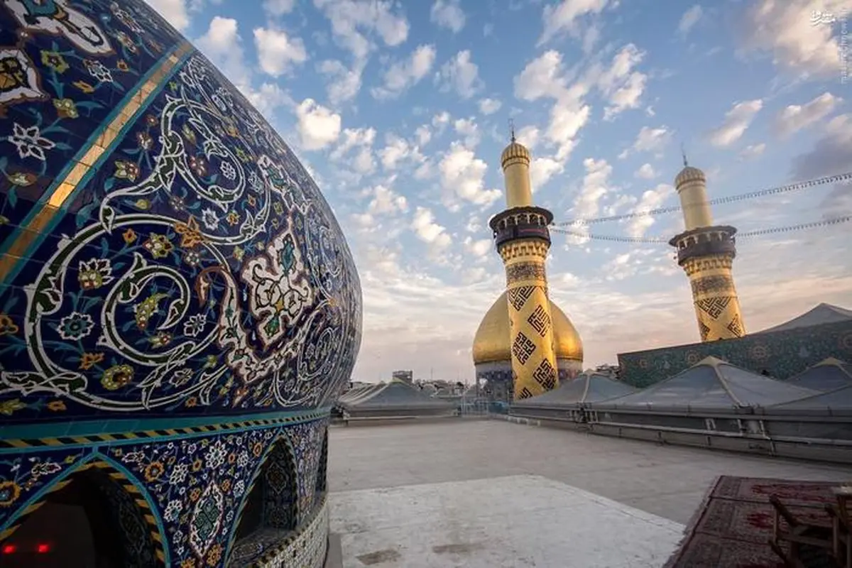 عکس/ طلوع خورشید از فراز حرم حضرت عباس(ع)