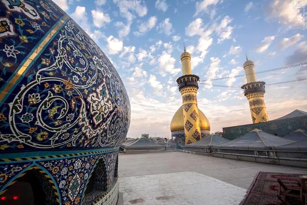 عکس/ طلوع خورشید از فراز حرم حضرت عباس(ع)