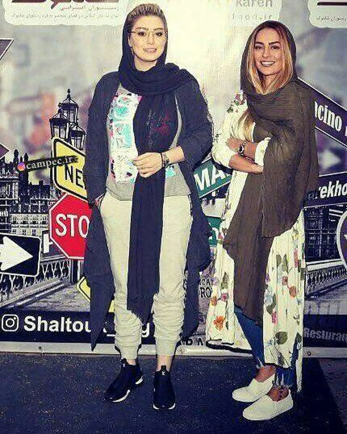 تصویری از تيپ عجیب سمانه پاكدل و سحر قريشى!