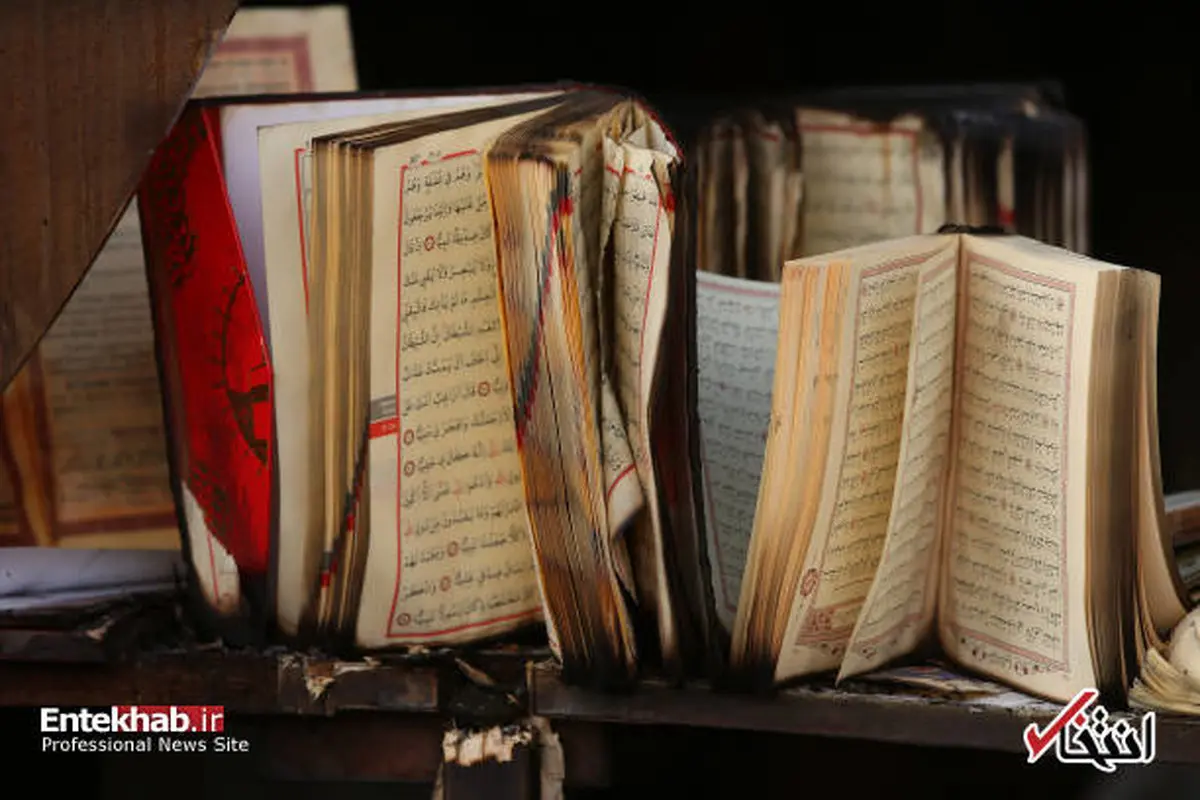 تصاویری از آتش زدن مسجدی در برلین