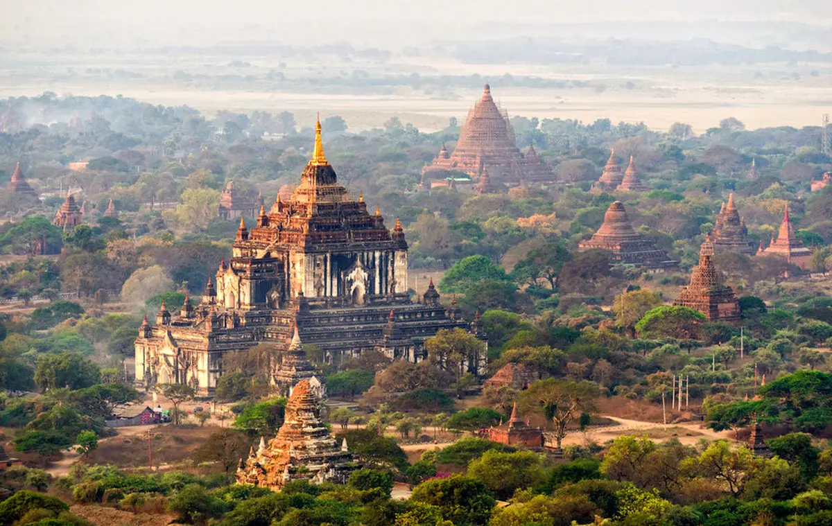 شهر رویایی میانمار با ۳۵۰۰ معبد