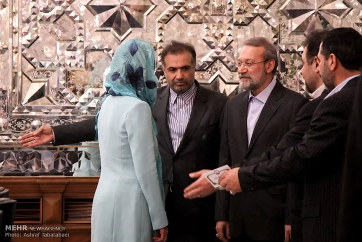 حواشی دیدار موگرینی و لاریجانی/ تصاویر