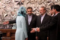 حواشی دیدار موگرینی و لاریجانی/ تصاویر