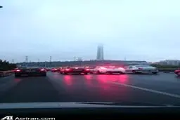 برج میلاد در مه /عکس