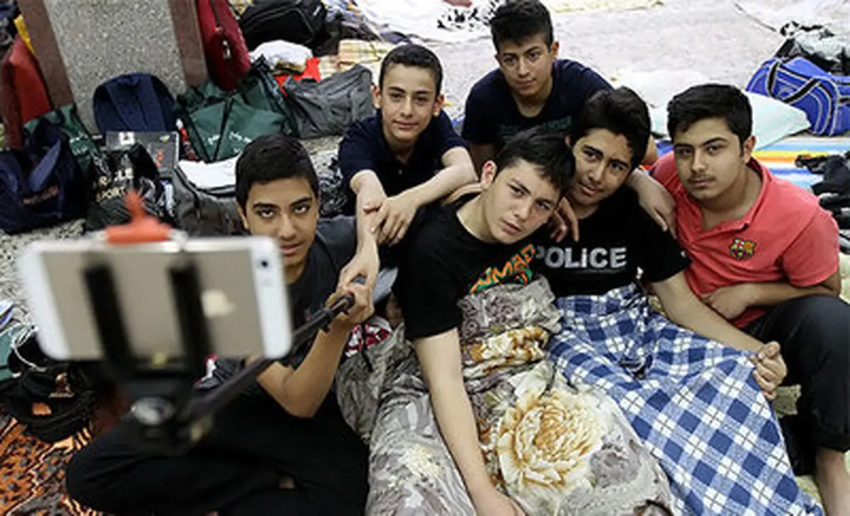 عکس سلفی در مراسم اعتکاف