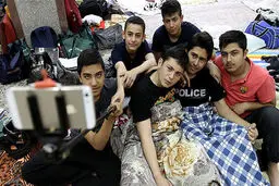 عکس سلفی در مراسم اعتکاف