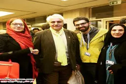 علي معلم و همسر و پسرش /عکس