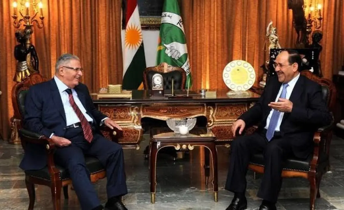 دیدار نوری مالکی و جلال طالبانی/ عکس