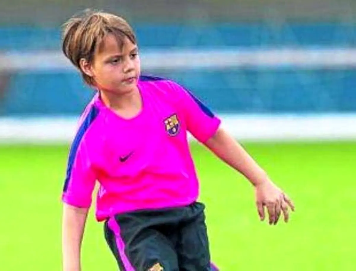 عکس/ برادرزاده لیونل مسی در بارسلونا