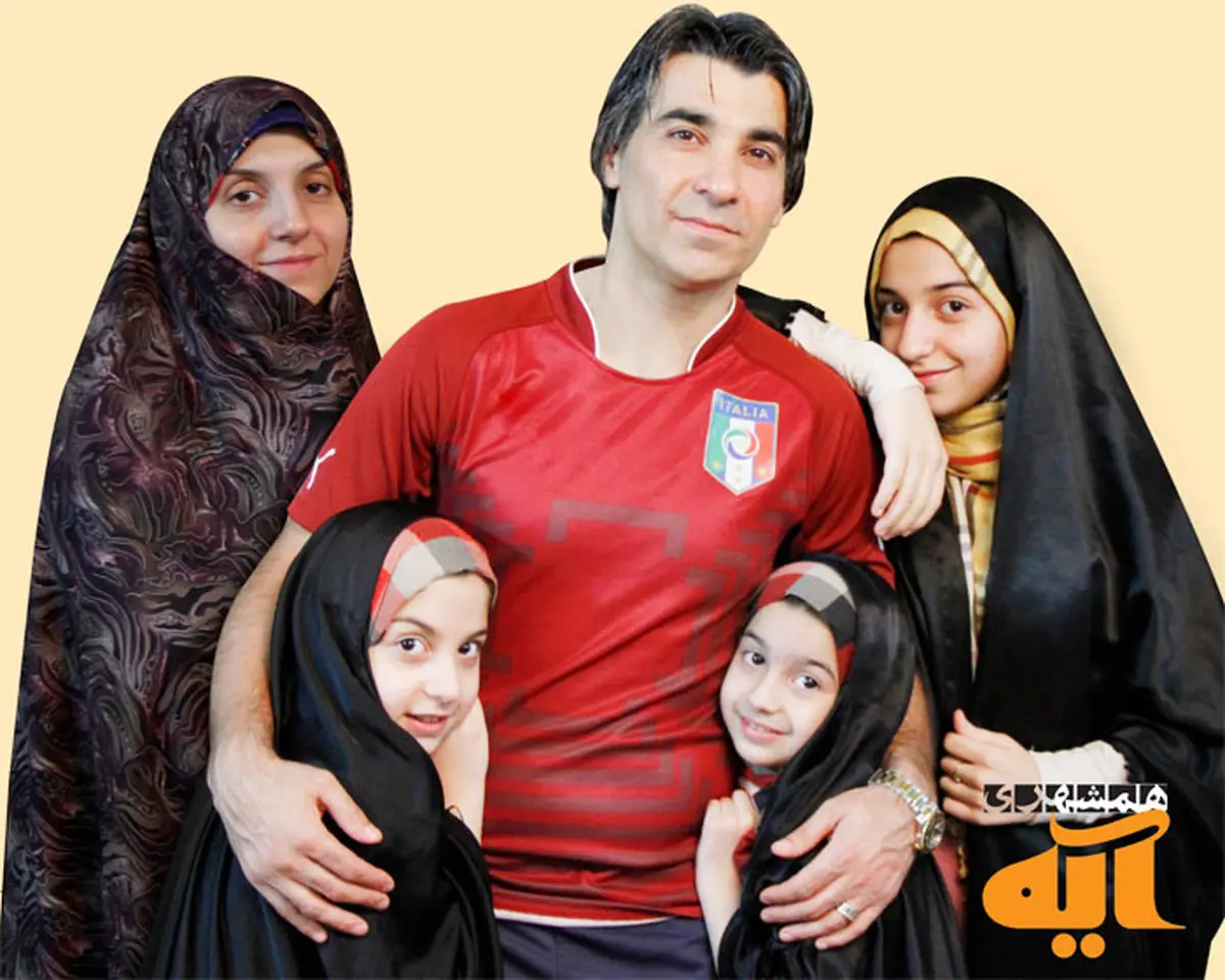 همسر و دختران ‎باحجاب ‎فوتبالیست‎ معروف/عکس