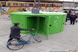 پارکینگ جالب برای دوچرخه‌ها/ عکس