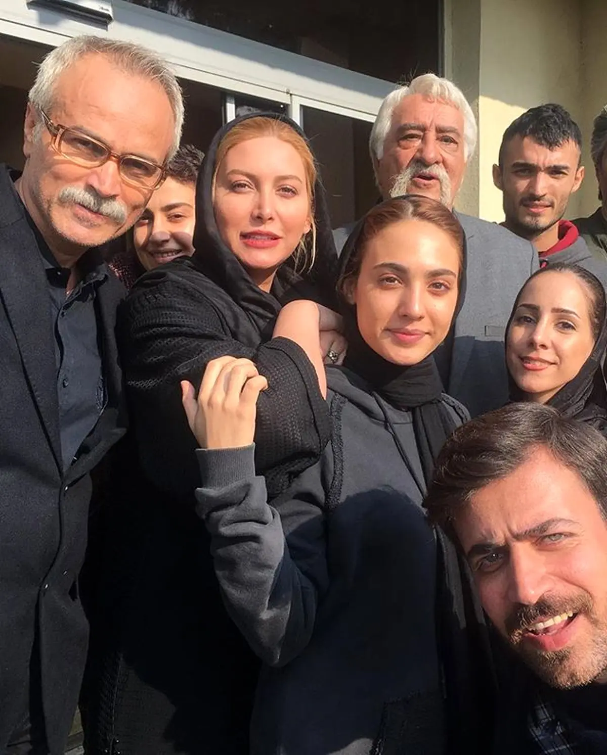 تصویر فریبا نادری در پشت صحنه سریال ستایش با آدم های خاص