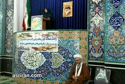 یک سخنران زن در نماز جمعه + عکس