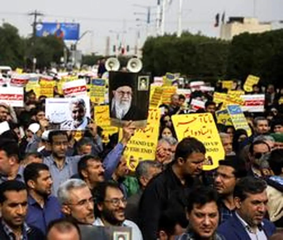 راهپیمایی حمایت از اقتدار نظام در اهواز برگزار شد