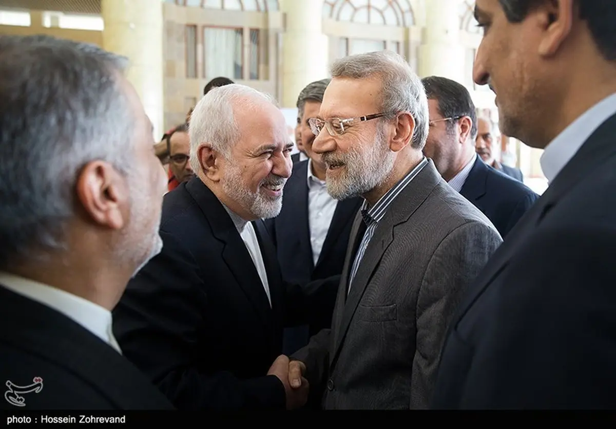 خوش و بش لاریجانی و ظریف